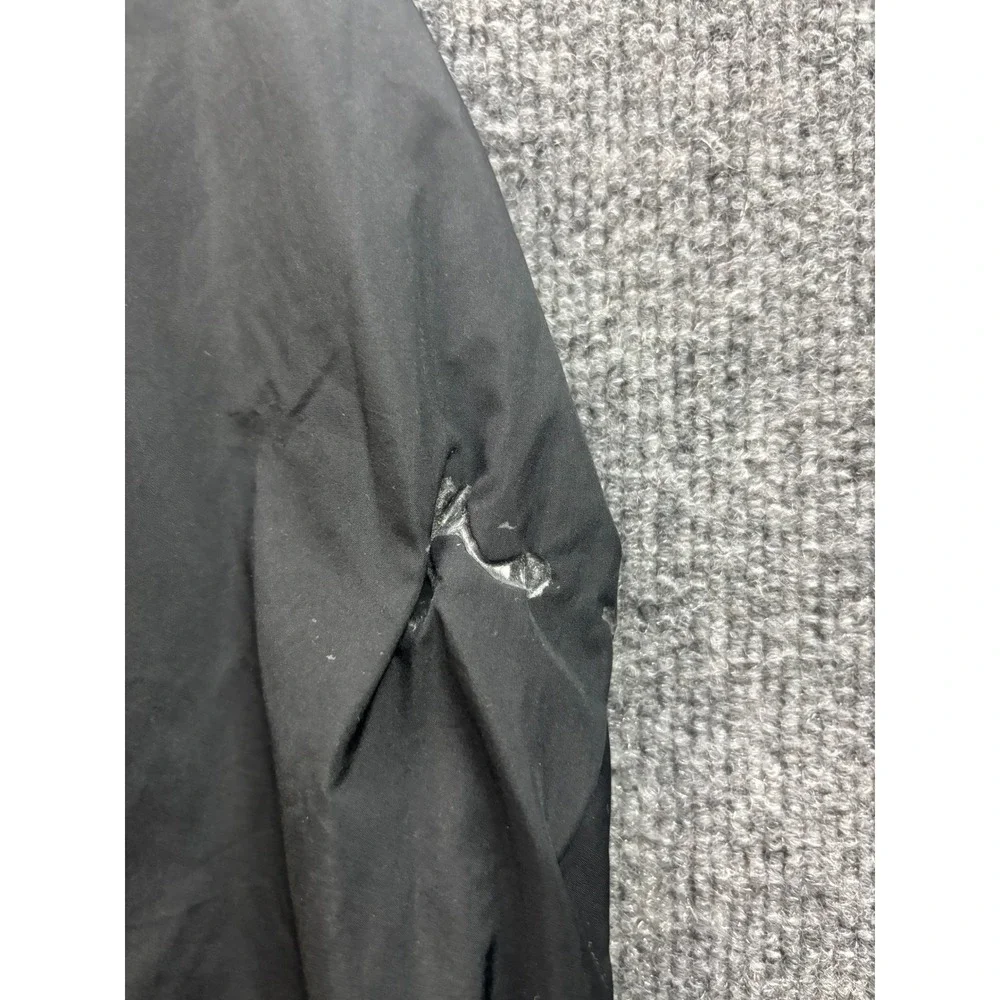 Nike Windbreaker Jacket Kids XS White Black Orange Packable Hooded Zip Up